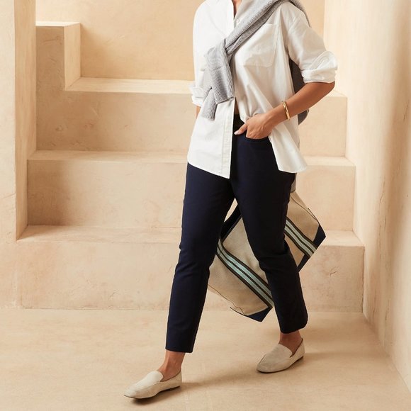 Rise Curvy Fit Trouser Dress Pants 